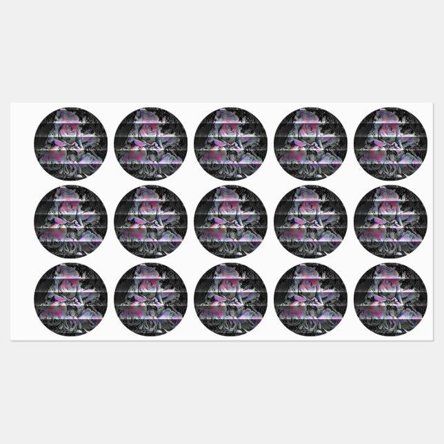 Étiquettes Techno Bouquet (Feuille)