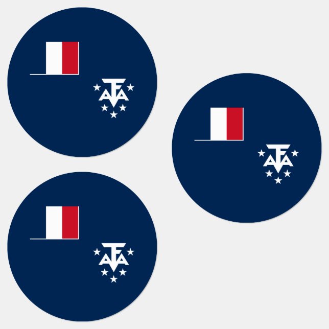 Étiquettes Terres australes françaises de l'Antarctique (Groupe)