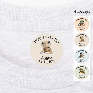 Étiquettes Tortues 4 Designs Vêtements Customisés personnalis