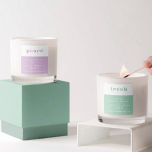 Étiquettes Tranquille Minuscule Lilac Vert Huiles Essentielle