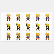 Trump heureux, Trump drôle, Mème drôle Chibi dessi