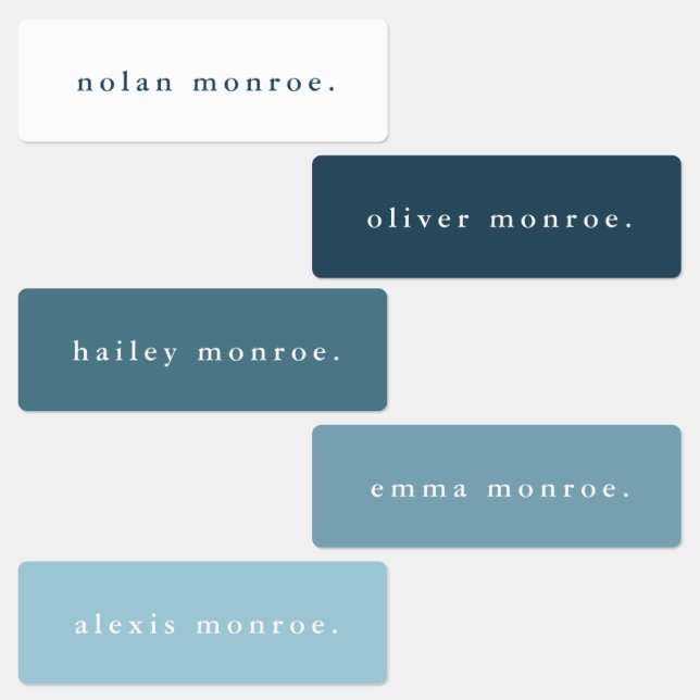 Étiquettes Type simple Boho Kids étanche Nom (Groupe)