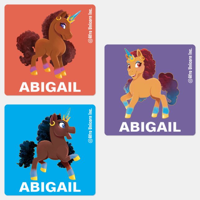 Étiquettes Unique la licorne debout Fière (Groupe)