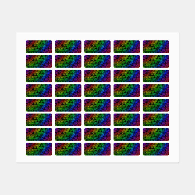 Étiquettes Verre de fierté (Feuille)