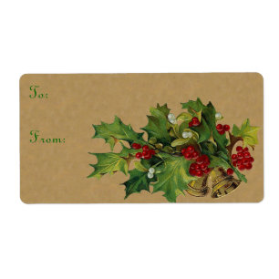Étiquettes victoriens de Noël