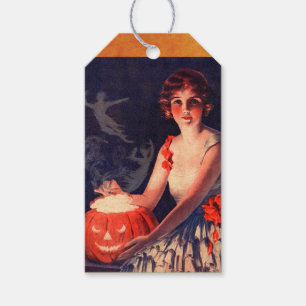 Étiquettes vintages de cadeau de fantôme de