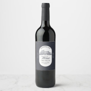 Étiquettes Vintages Premium bouteille de vin