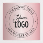 Votre logo | Elégant Faux Rose Gold Waterproof