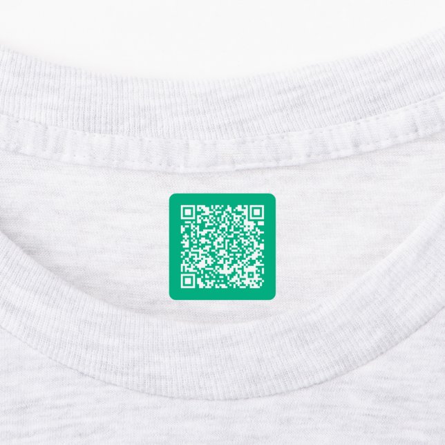 Étiquettes Votre logo | Ombre bleue à violet et texte circula (Apposé)