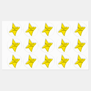 Étiquettes Vous Avez Fait Une Tentative - Etoile Jaune