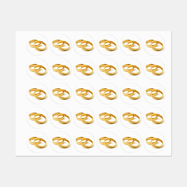 Étiquettes Wedding (Feuille)