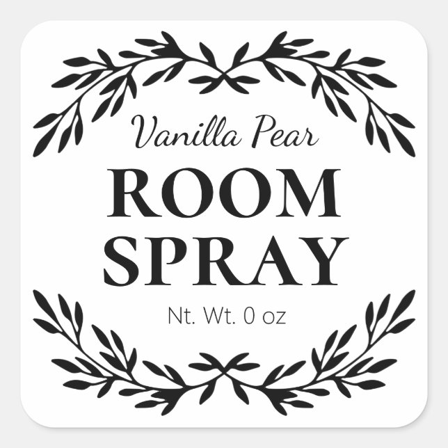 Étiquettes White do-it-yourself Room Spray (Devant)