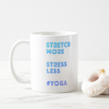 Étirez plus d'effort moins la tasse simple de yoga