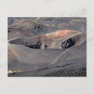 Etna crater 3 postcard