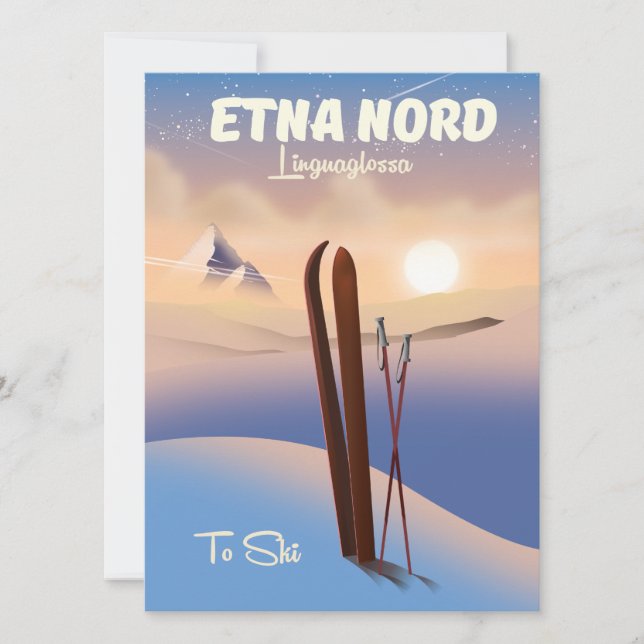 Etna Nord Linguaglossa Ski poster (Front)