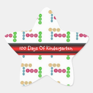 Étoile 100E Jour de l'école Modèle Sticker