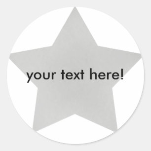 Étoile argentée - autocollants
