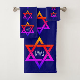 Étoile bleue de David Monogram