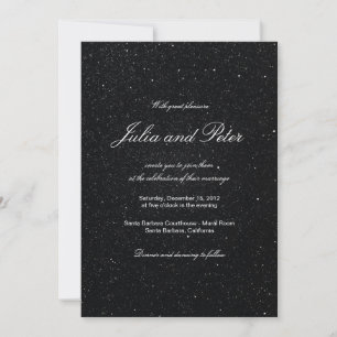 Étoile brillante Faire-part de mariage lumière