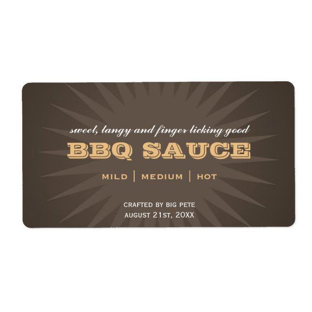 Étoile brune occidentale éclat cuisine autocollant (Devant)