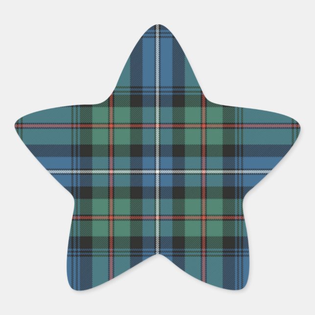 Étoile Clan Robertson Sticker Star Plaid (Devant)