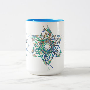 Étoile complexe de David Brush-Pen Art Mug
