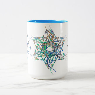 Étoile complexe de David Brush-Pen Art Mug