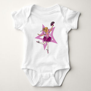 Étoile de ballerine en rose avec sweat à capuche c