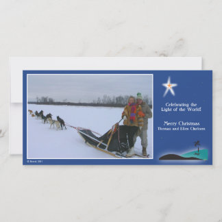 Étoile de Bethlehem au-dessus de carte photo de