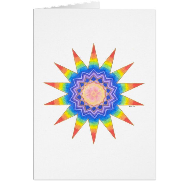 Étoile de coeur d'arc-en-ciel (Devant)