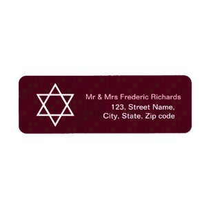 Étoile de David Bat mitzvah Motif