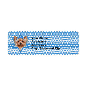 Étoile de David de Hanoukka - Yorkshire Terrier