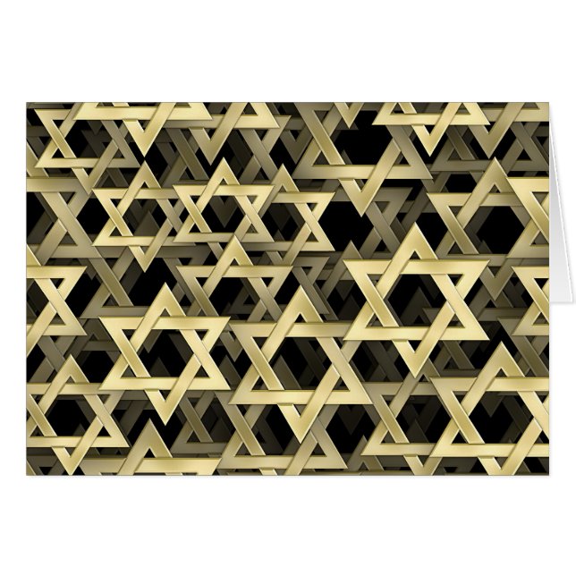 Étoile de David d'or (Devant horizontal)