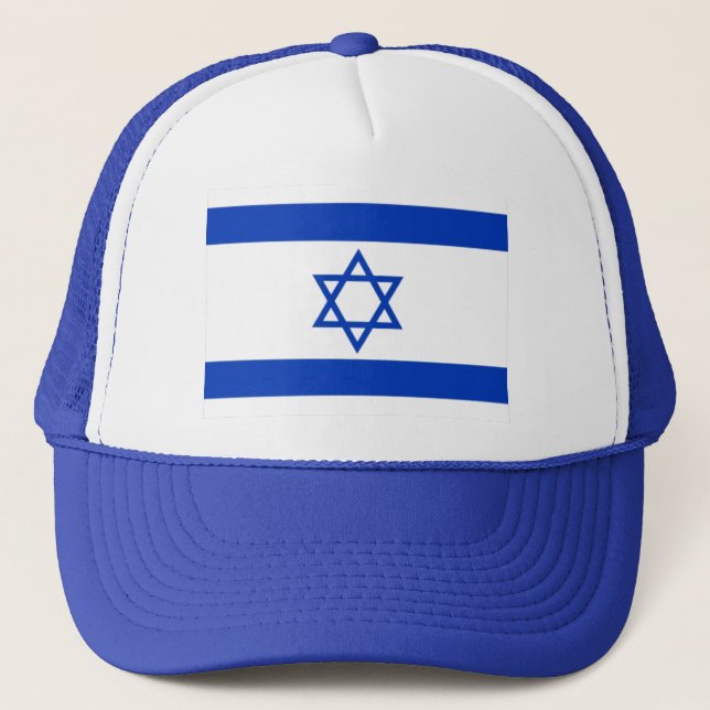 Étoile de David, Drapeau d'Israël, Casquette de ba (Devant)