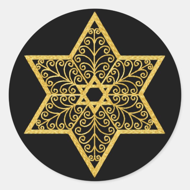 Étoile de David Sticker (Devant)