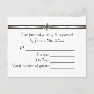 Étoile de David toute couleur RSVP