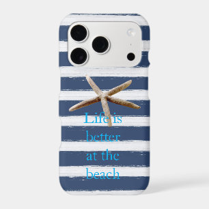 Étoile de mer rayée bleu marine et blanc