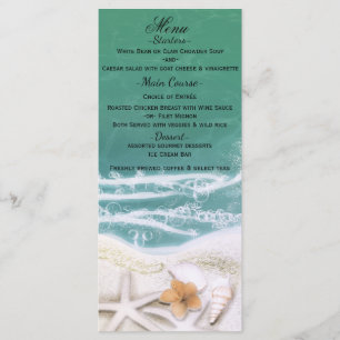 Étoile de mer sur le menu d'eau de mer sarcelle de