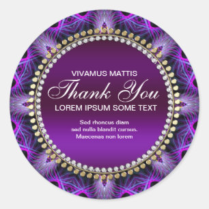 Étoile de Tapisserie médiévale Sticker en Merci vi