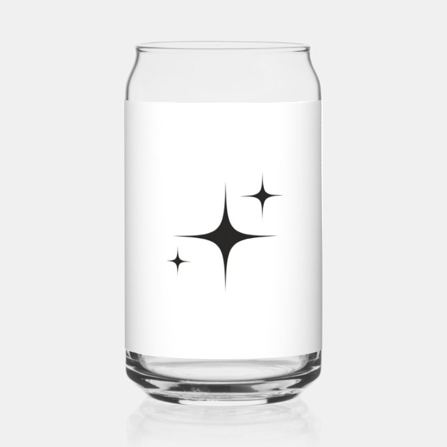 Étoile d'étincelle Verre de boisson moderne | Ba m (Recto)