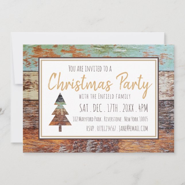 Étoile d'hiver, Invitation à la fête de Noël (Devant)