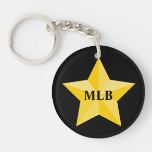 Étoile d'or avec le monogramme ou le nom