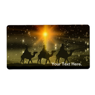 Étoile d'or de sages de Noël de Bethlehem