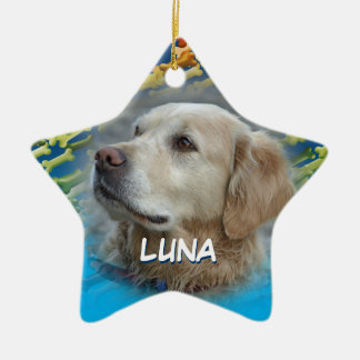 Étoile En Céramique Ornement de ciel de chiens