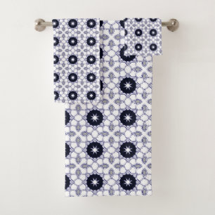 Étoile géométrique décorative à motif sombre
