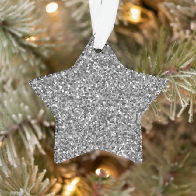 Étoile Pailletée Argent (Arbre)