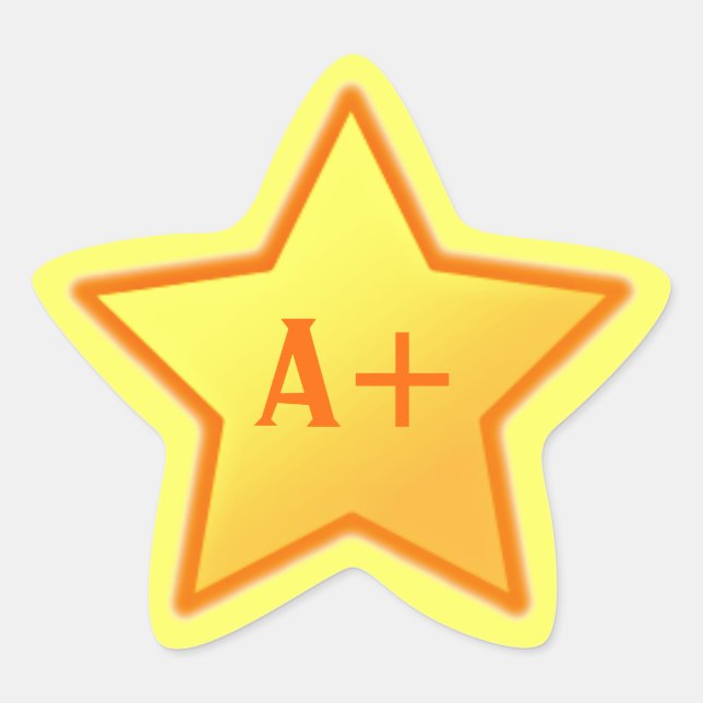 Étoile Sticker A+ Star (Devant)