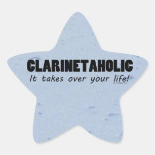 Étoile Sticker Clarinetaholic Life Star