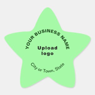 Étoile Sticker en forme d'étoile verte légère de marque c