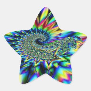 Étoile Sticker Fractal Stars